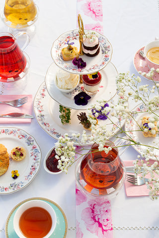 Elegant tea setting with artisan blends