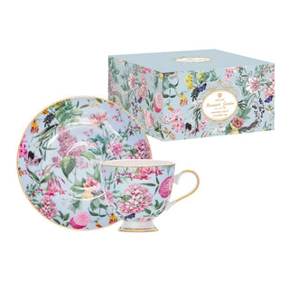 Romantic Garden Teacup & Saucer