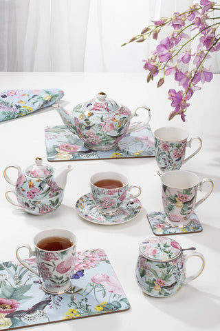 Romantic Garden Teacup & Saucer