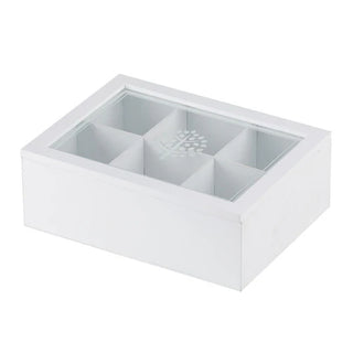 Tea Time Accessories 6 Compartment Tea Box