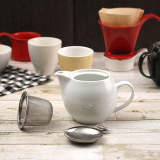 Zero Japan Teapot with Infuser - White
