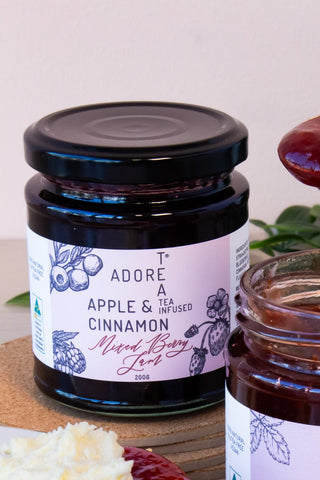 Apple & Cinnamon Tea Infused Mixed Berry Jam